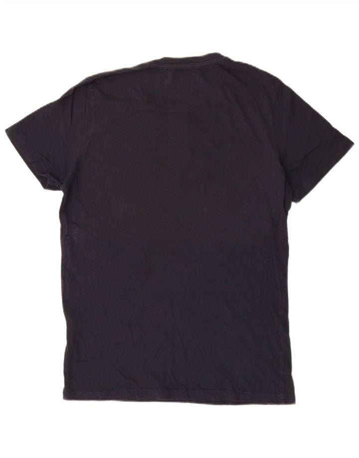 Jack & Jones Hombre Camiseta Gráfica Top Medium Azul Marino Algodón