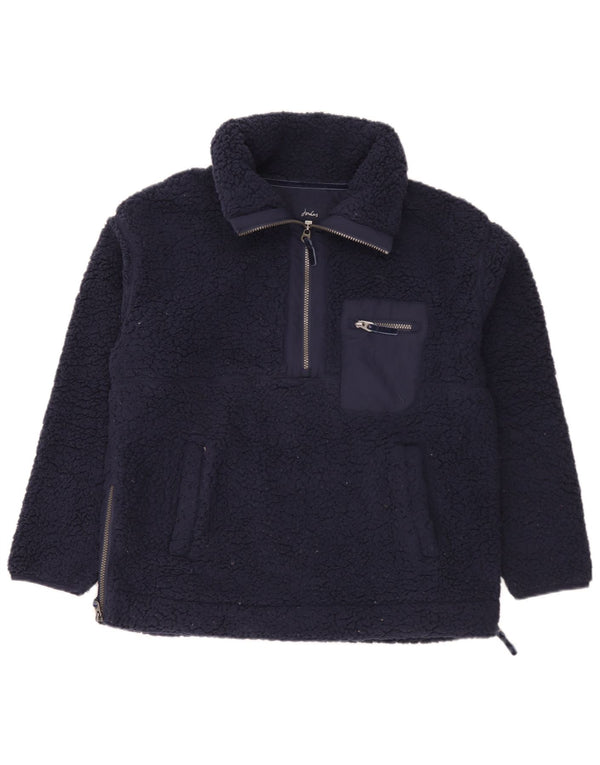 Jersey de forro polar con cuello y cremallera para mujer Joules UK 40 Large Poliéster azul marino