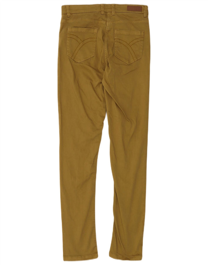 DACK'S Pantalones casuales delgados para mujer IT 44 Medium W30 L30 Algodón caqui