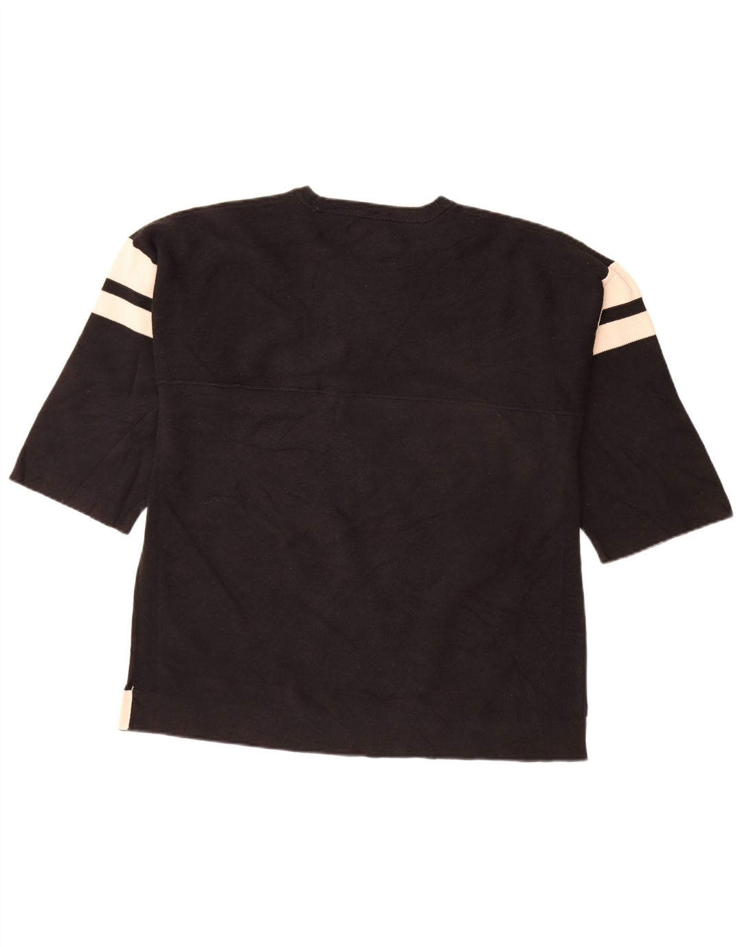 Zara Hombre Top Manga 3/4 Grande Rayas Negras