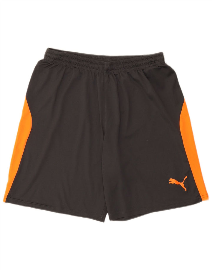Pantalones cortos deportivos Puma para hombre Gris medio Colorblock Poliéster