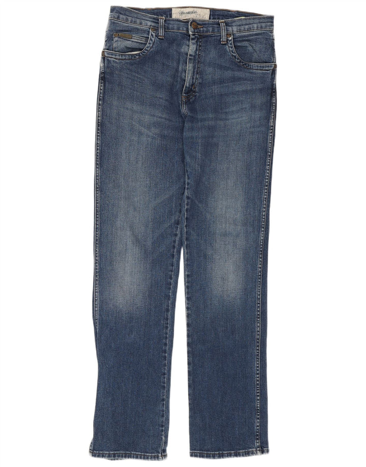 WRANGLER Vaqueros rectos para hombre W32 L33 Algodón azul