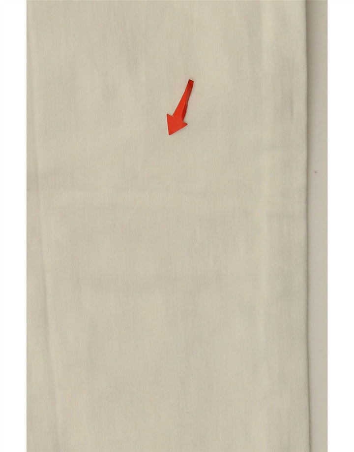 Versace Jeans ajustados para mujer IT 44 Medium W32 L31 Algodón blanco