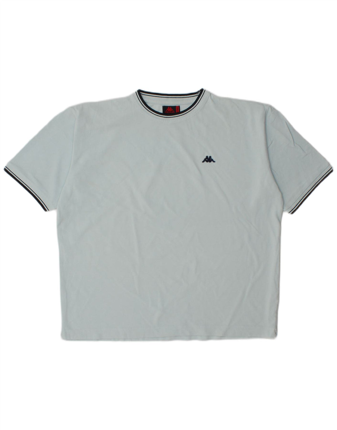 KAPPA Camiseta Hombre Top XL Algodón Azul