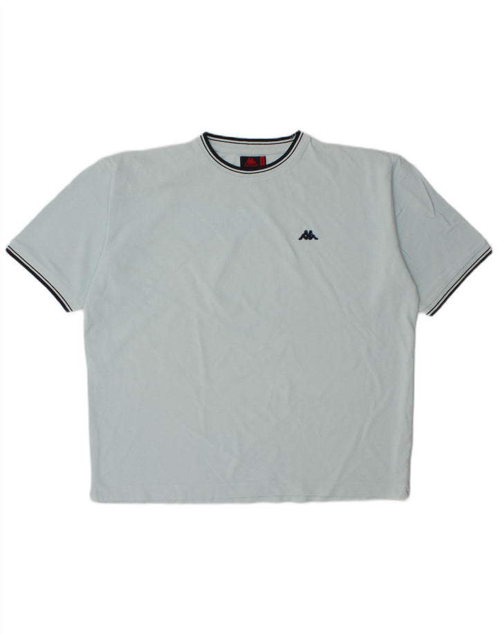 KAPPA Camiseta Hombre Top XL Algodón Azul