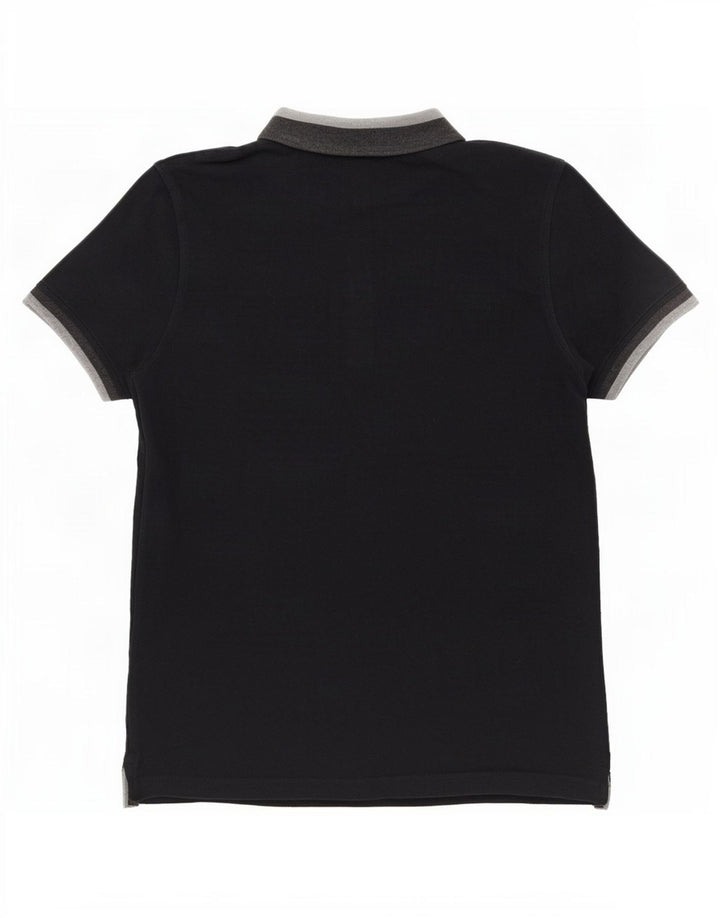 Lyle & Scott Polo para hombre de algodón color block en color negro mediano