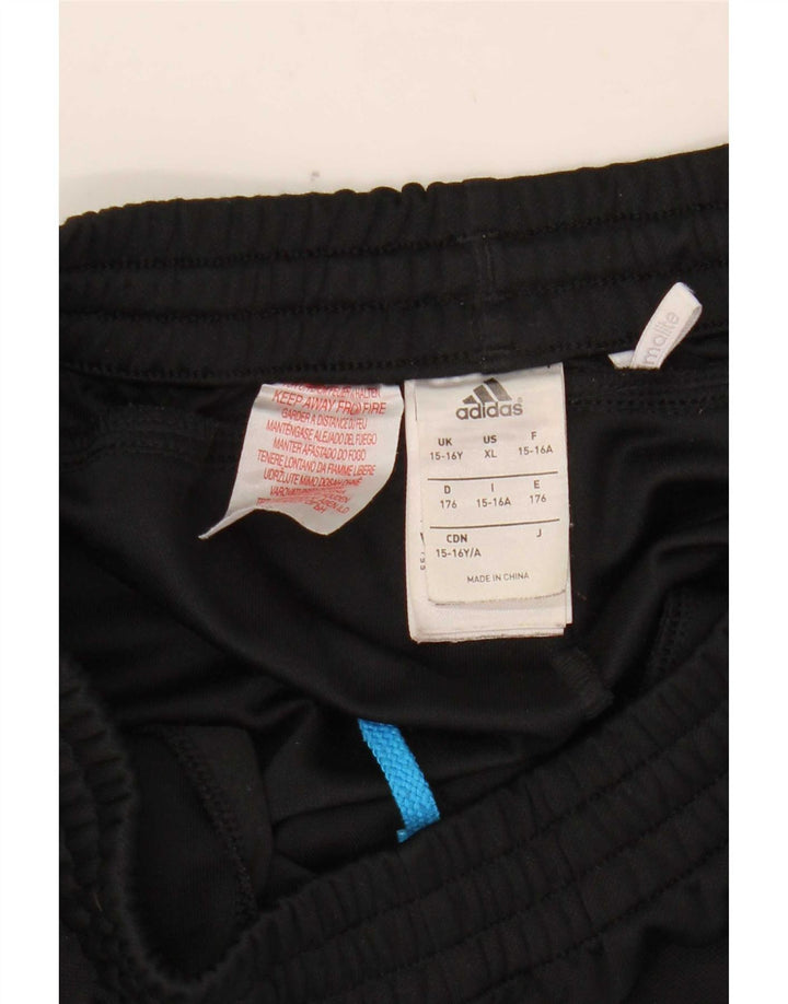 Adidas Pantalones de chándal Climalite para niño 15-16 años Negro Poliéster