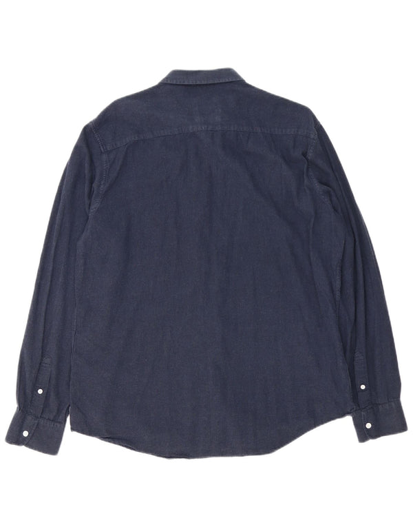 Armani Exchange Camisa Hombre XL Azul Marino Algodón