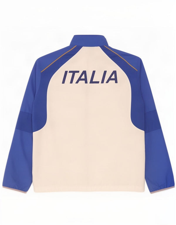 Asics Italia Graphic Chándal Top Chaqueta Grande Blanco Colorblock