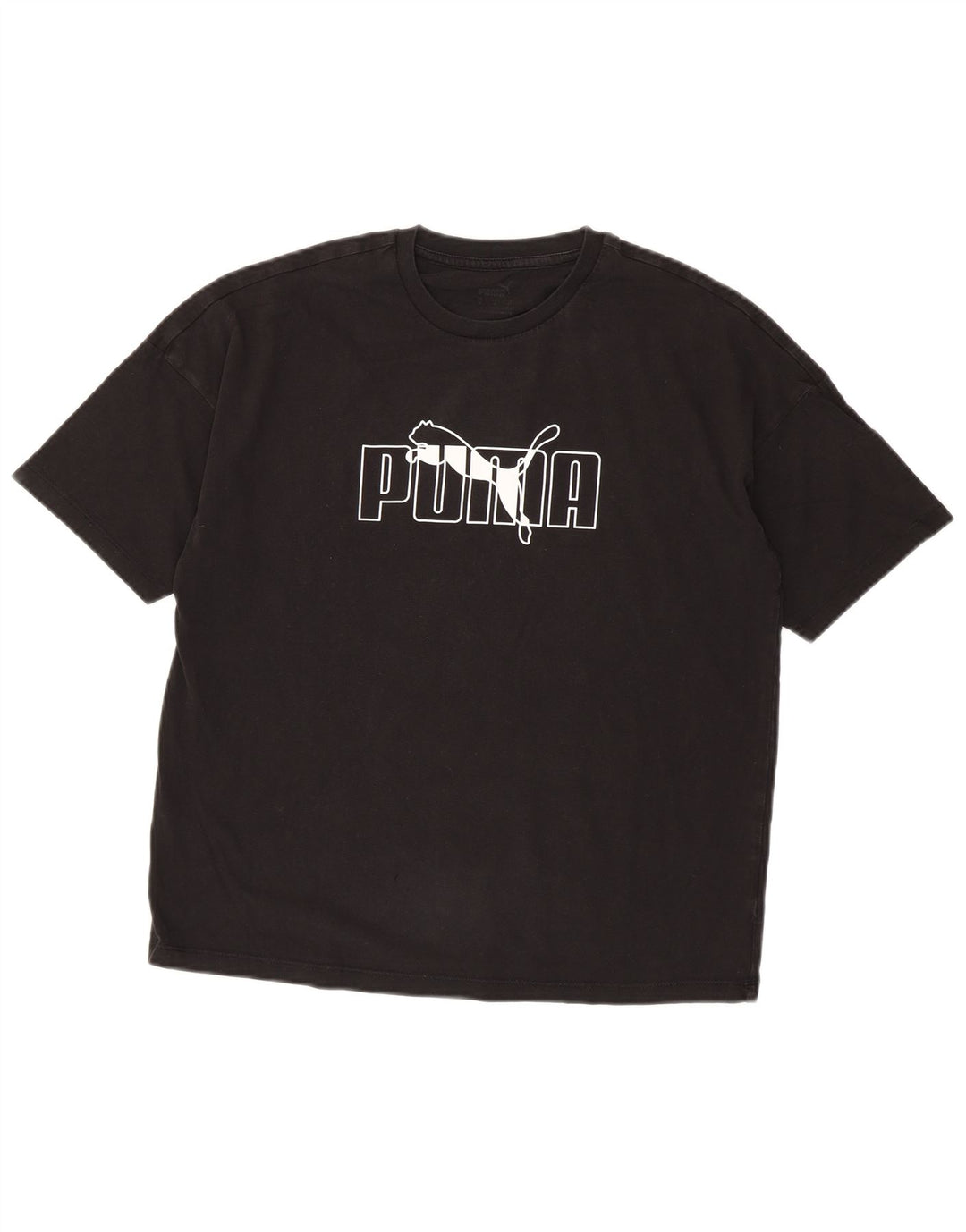 Puma - Camiseta gráfica para mujer, talla 40, talla M, color negro