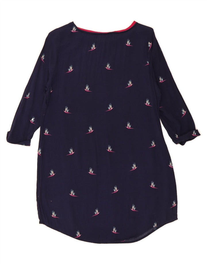 JOULES Womens 3/4 Sleeve Basic Dress UK 12 Medium Navy Blue Vintage Joules and Second-Hand Joules from Messina Hembry 