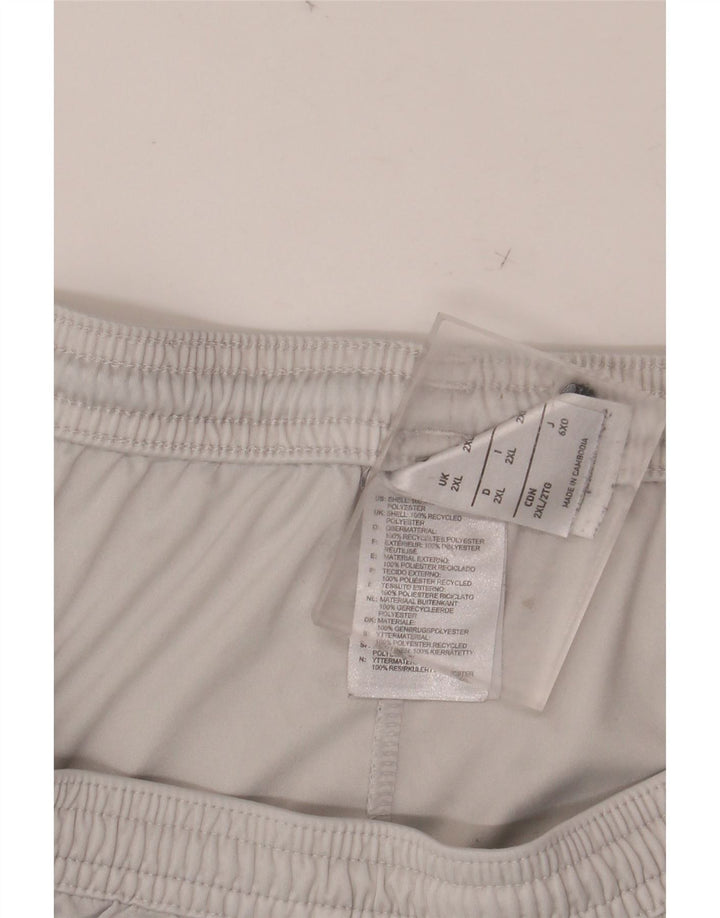 NIKE Pantalones cortos deportivos para hombre 2XL Blanco Colorblock Poliéster