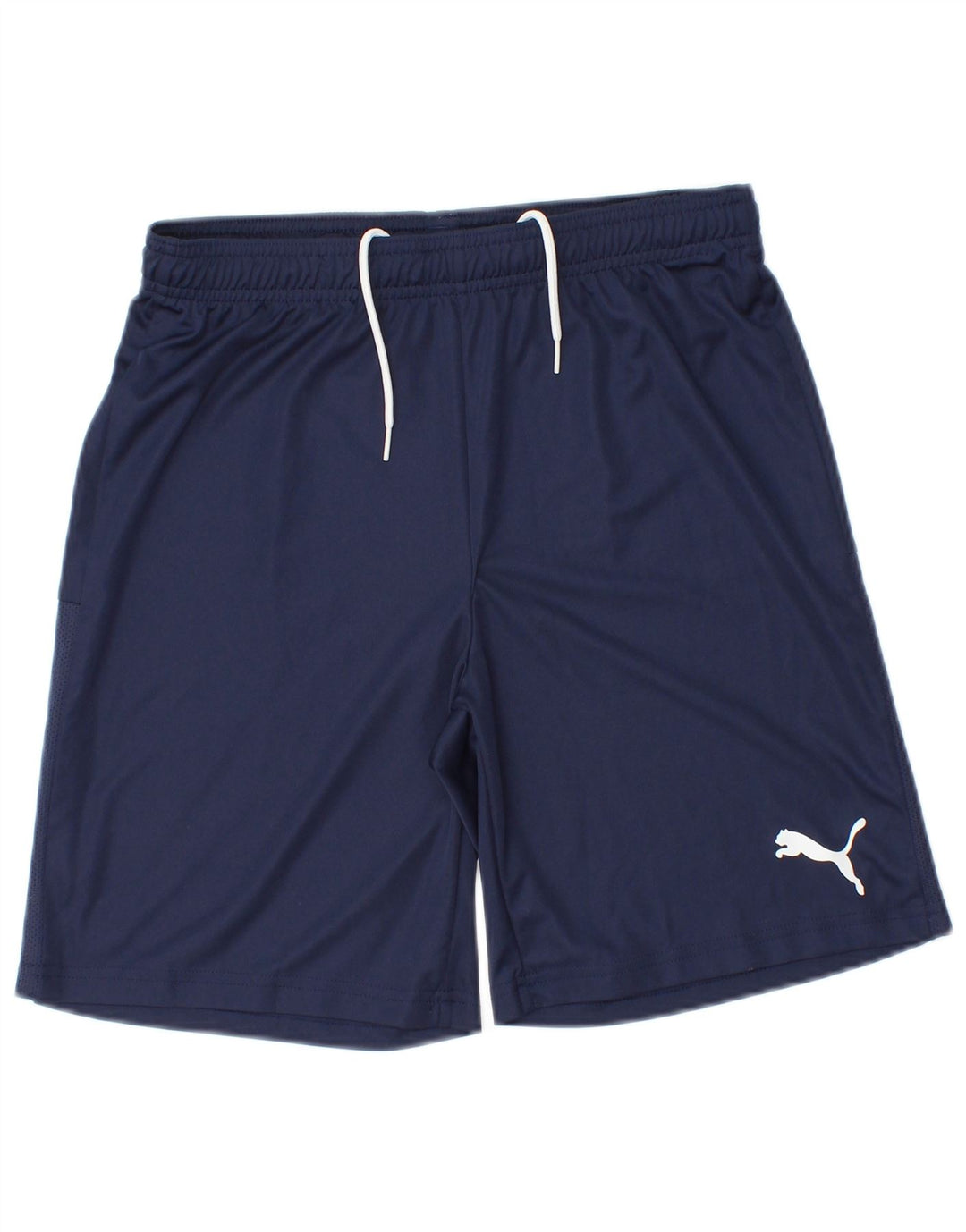 PUMA Pantalones cortos deportivos para hombre pequeño azul marino