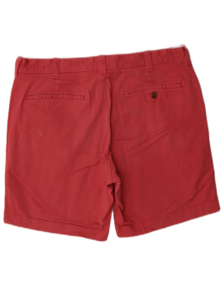 J. CREW Pantalones cortos chinos para hombre W32 Algodón rojo medio