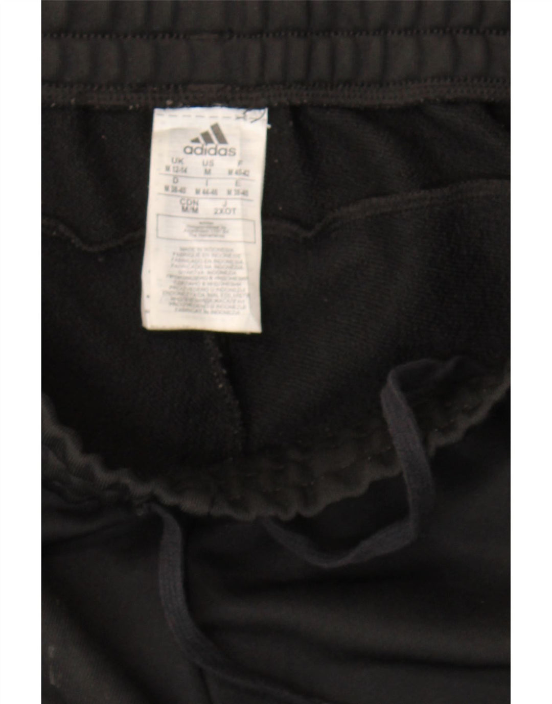 Adidas Mujer Chándal Pantalones Joggers UK 12/14 Mediano Negro Poliéster