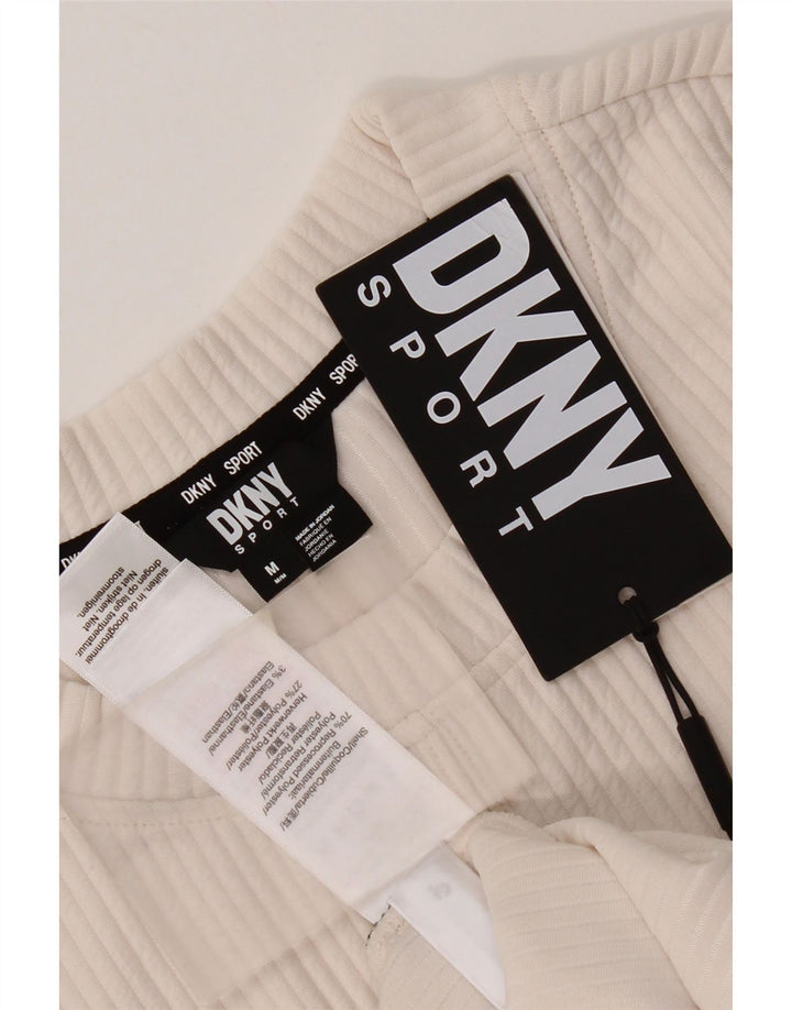 Dkny Sudadera para mujer Jumper UK 14 Medio Off White Poliéster