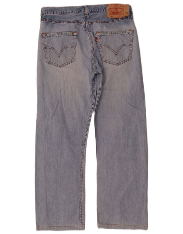 Levi's Hombre 501 Vaqueros Rectos W33 L28 Algodón Azul