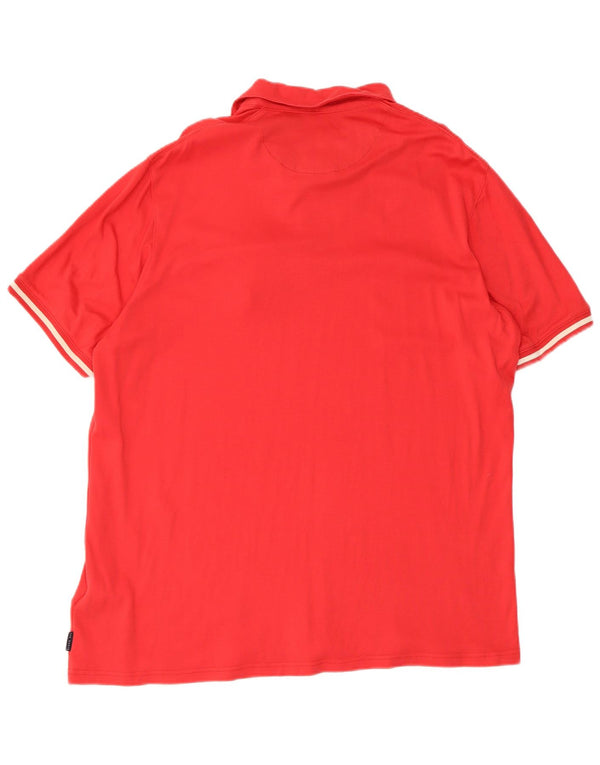 Polo Ted Baker para hombre talla 5 XL algodón rojo