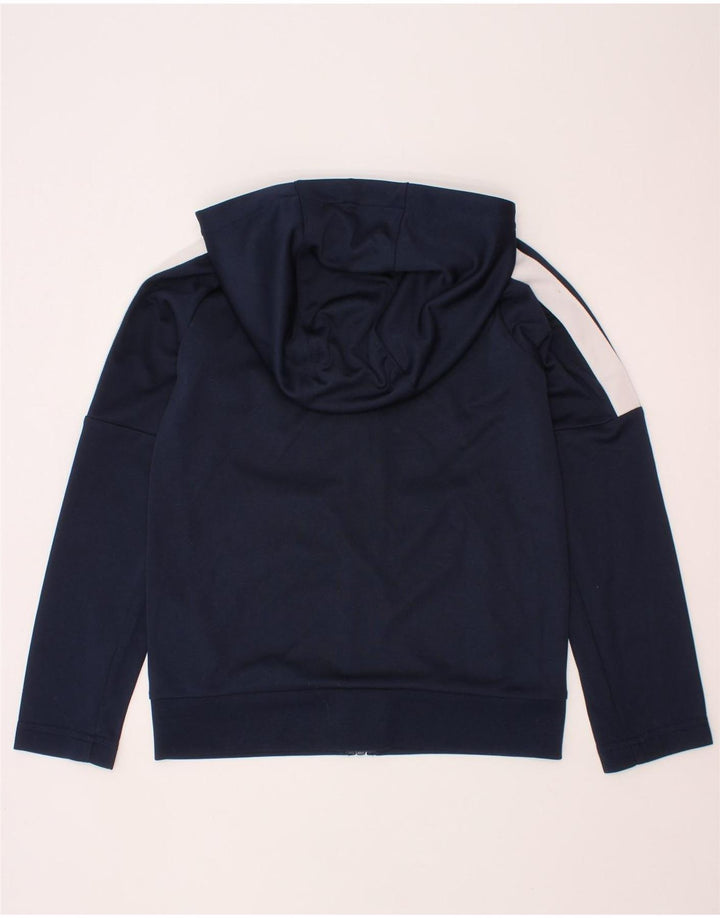 NIKE Sudadera con capucha y cremallera para niños de 6 a 7 años, talla grande, color azul marino