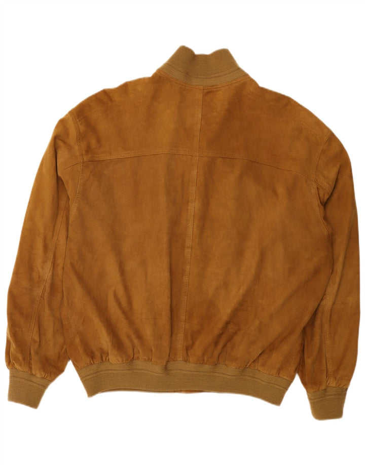 Conbipel Chaqueta bomber de ante para hombre IT 56 2XL Cuero beige