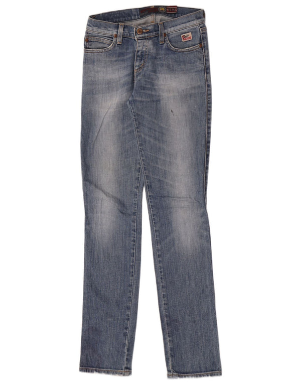 Roy Rogers Jeans ajustados para mujer IT 41 Small W27 L32 Algodón azul