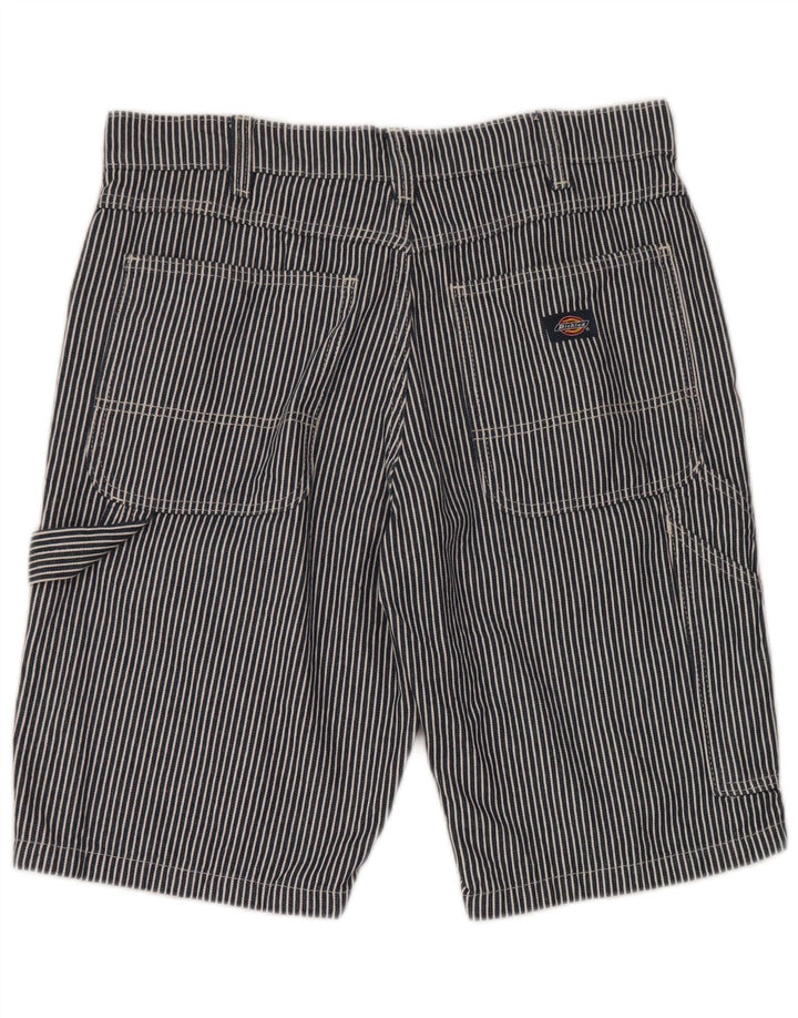 Dickies Pantalones cortos tipo cargo para hombre W34 Large Algodón a rayas azul marino