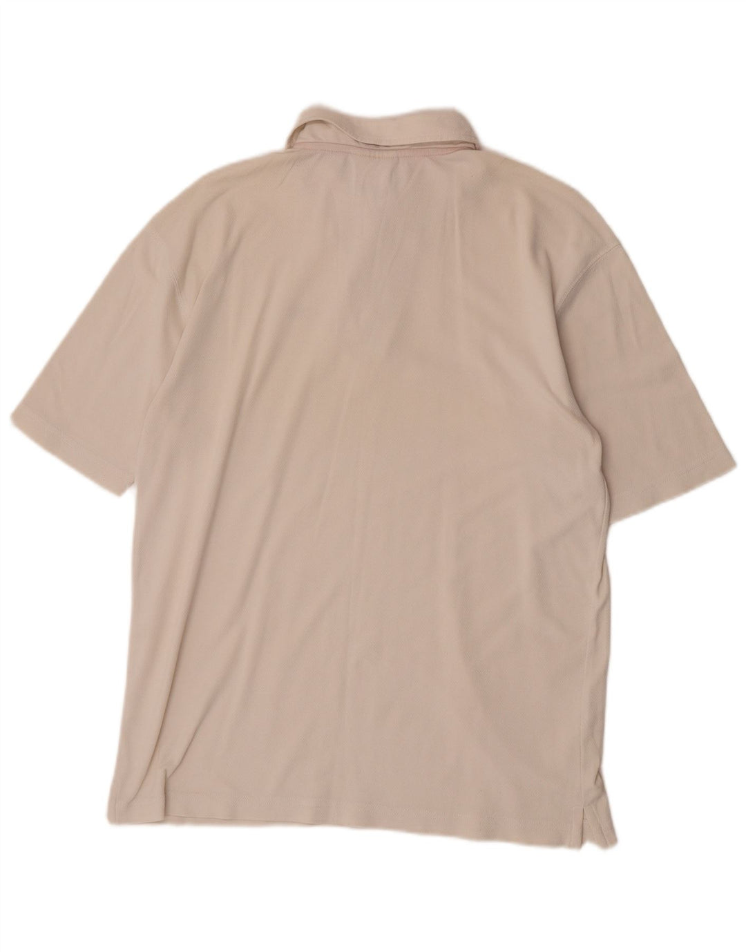 Reebok Polo Holgado para Hombre, Mediano, Blanco Apagado