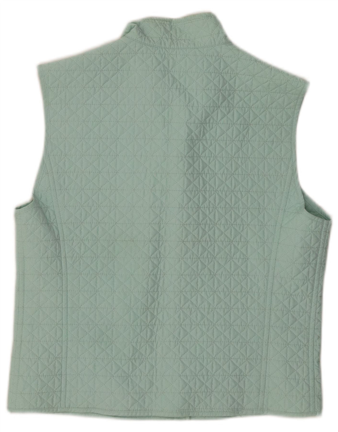 Max Mara Chaleco acolchado para mujer UK 8 Small Blue Nylon