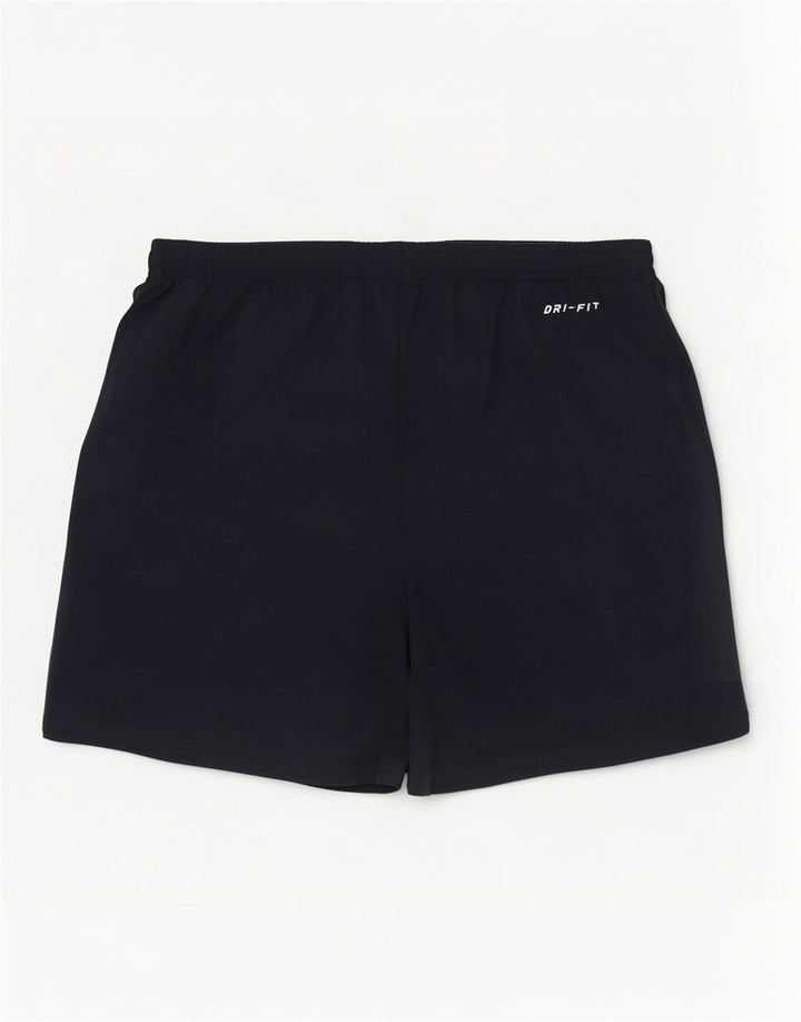 Nike Dri Fit - Pantalones cortos deportivos para hombre, talla pequeña, poliéster, color azul marino