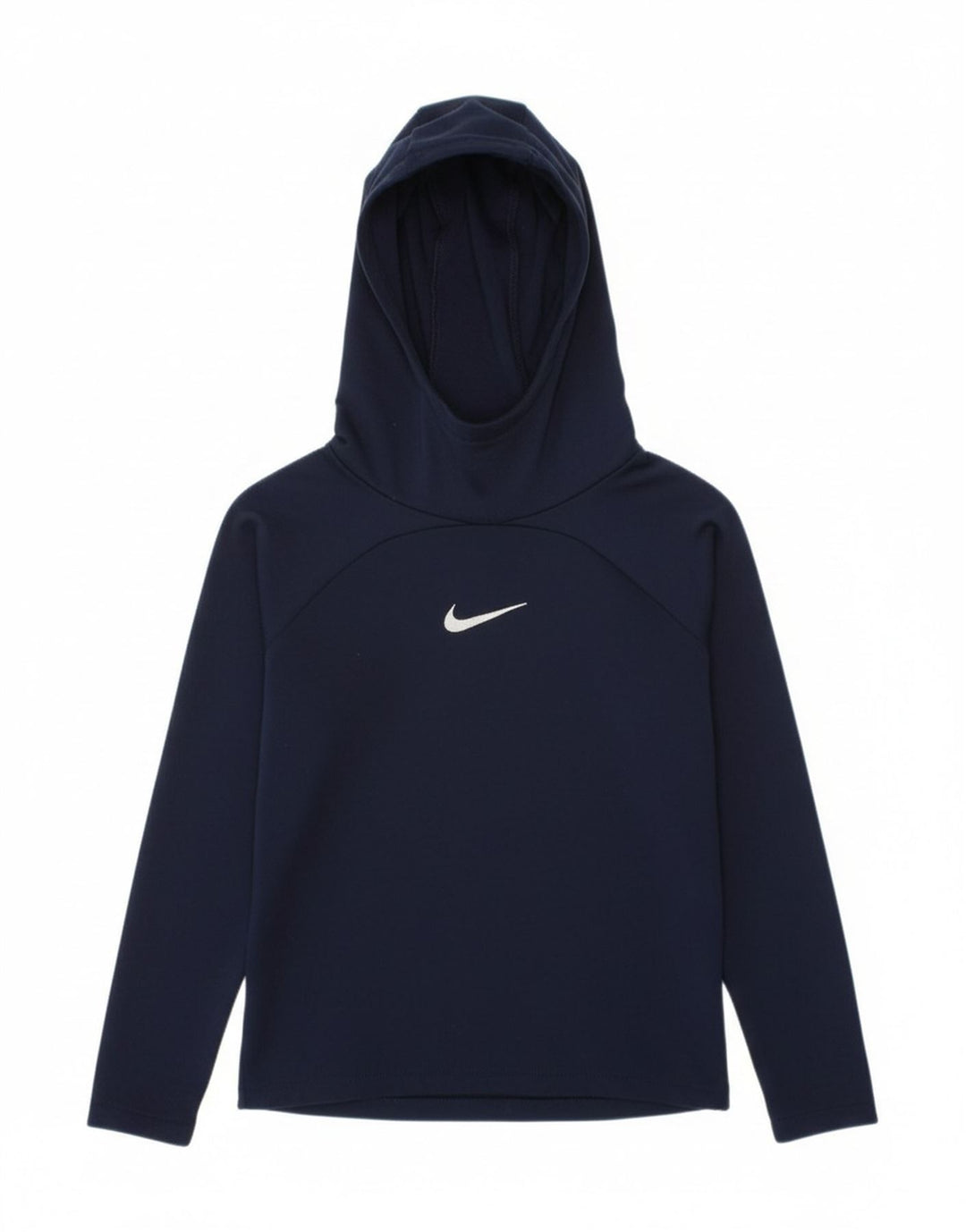 NIKE Boys Graphic Hoodie Jumper 5-6 Years  Navy Blue Polyester