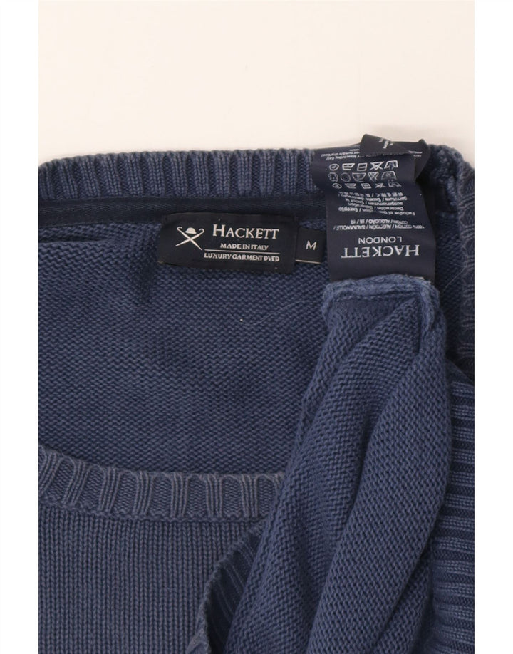 HACKETT Jersey De Cuello Redondo Para Hombre De Algodón Azul Marino Medio