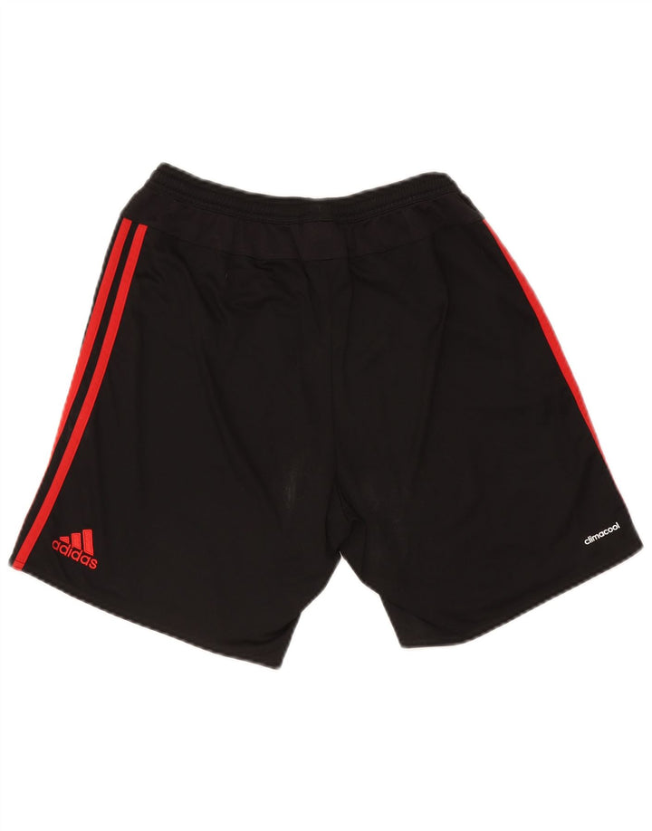 Adidas Mens Manchester United Sport Shorts Medio Negro Poliéster