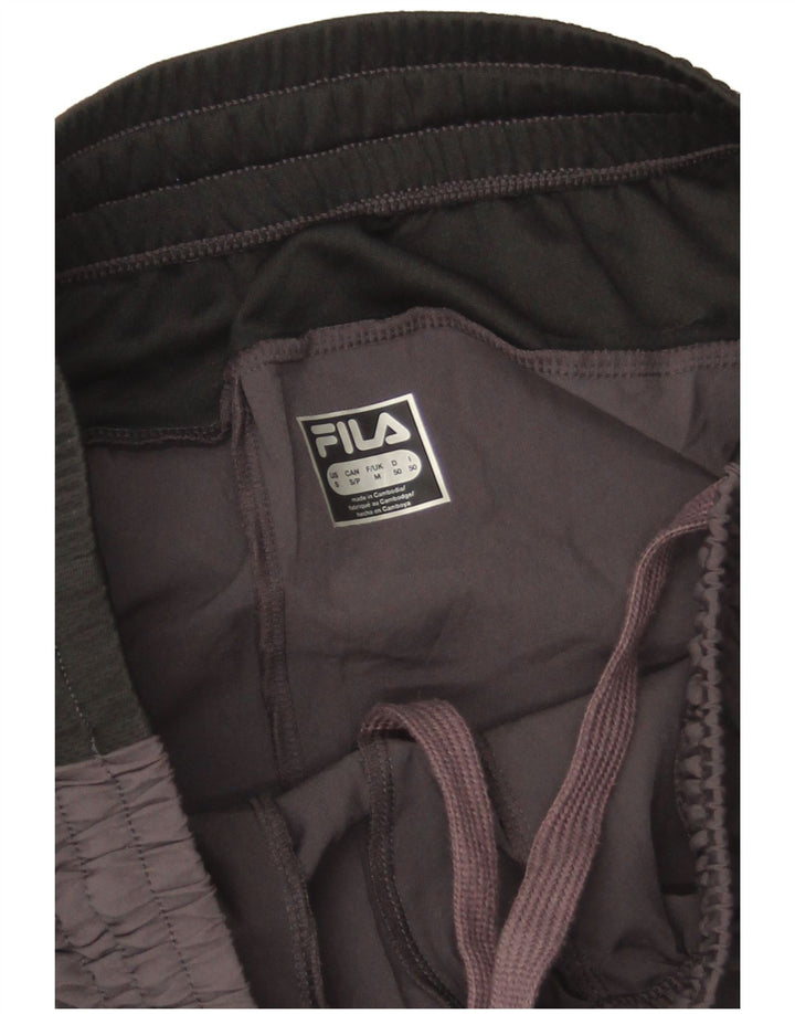 Fila Hombre Pantalones De Chándal Poliéster Color Block Gris Medio