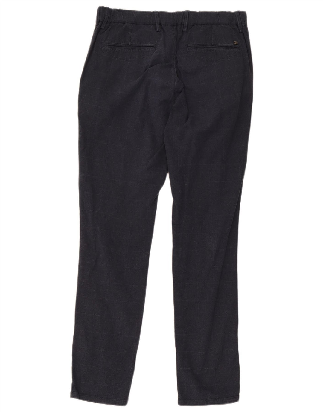 Massimo Dutti Pantalón chino para hombre EU 42 Large W32 L29 Navy Blue Check