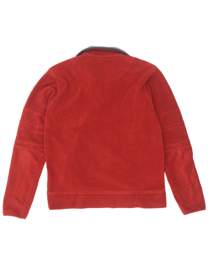 Lotto Hombre Jersey De Forro Polar Con Cremallera Y Cuello Medio Rojo