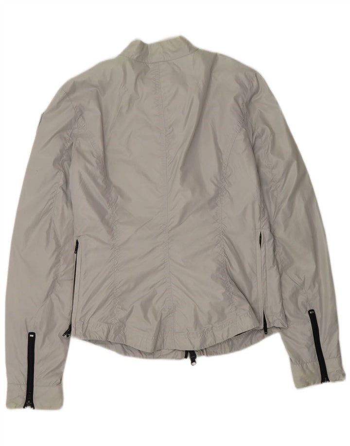 BLAUER Womens Utility Jacket UK 12 Medium Grey