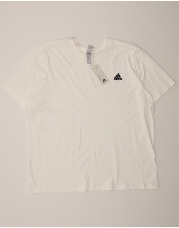 Adidas Camiseta Hombre Top 2XL Blanco Algodón