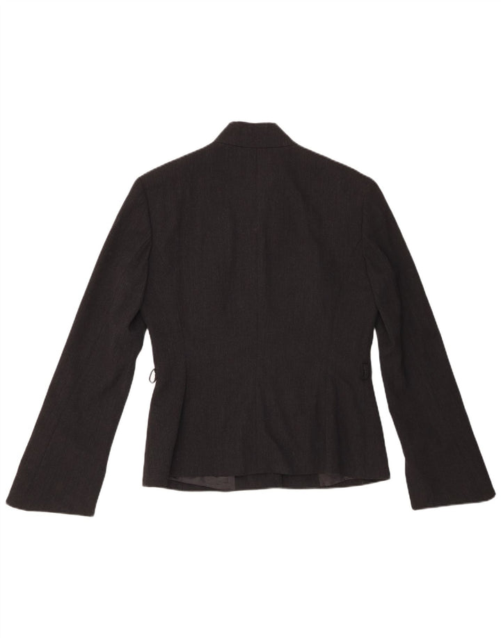 SEVENTY Chaqueta Blazer para Mujer IT 44 Mediana Negra Lana Nueva