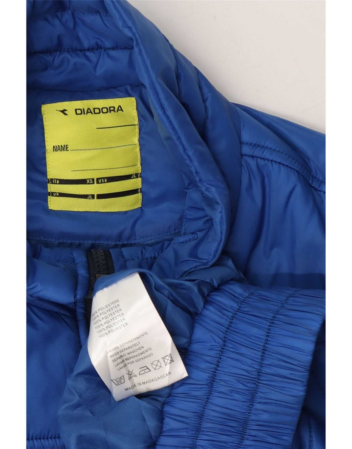 Diadora Chaqueta acolchada con gráfico para niños 9-10 años Grande Poliéster azul