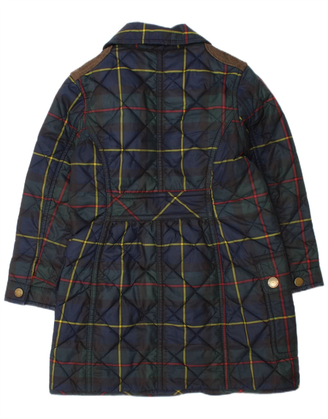 Ralph Lauren Chaqueta Acolchada Niña 3-4 Años Cuadros Azul Marino
