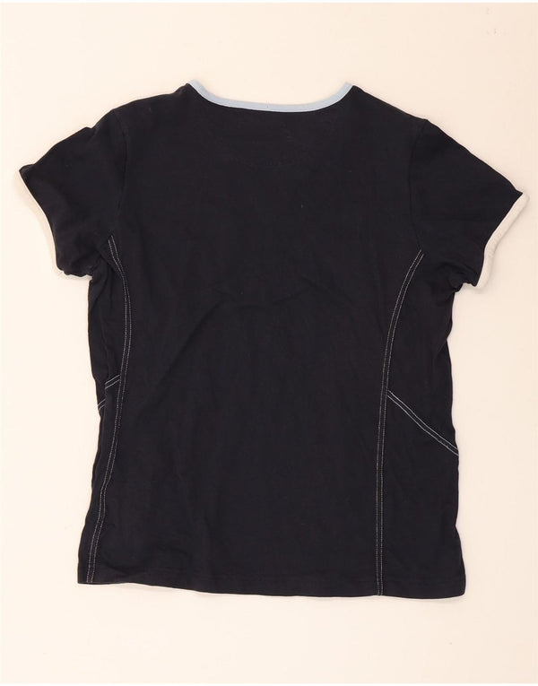 Champion Camiseta Easy Fit para Mujer UK 44 Grande Azul Marino Algodón