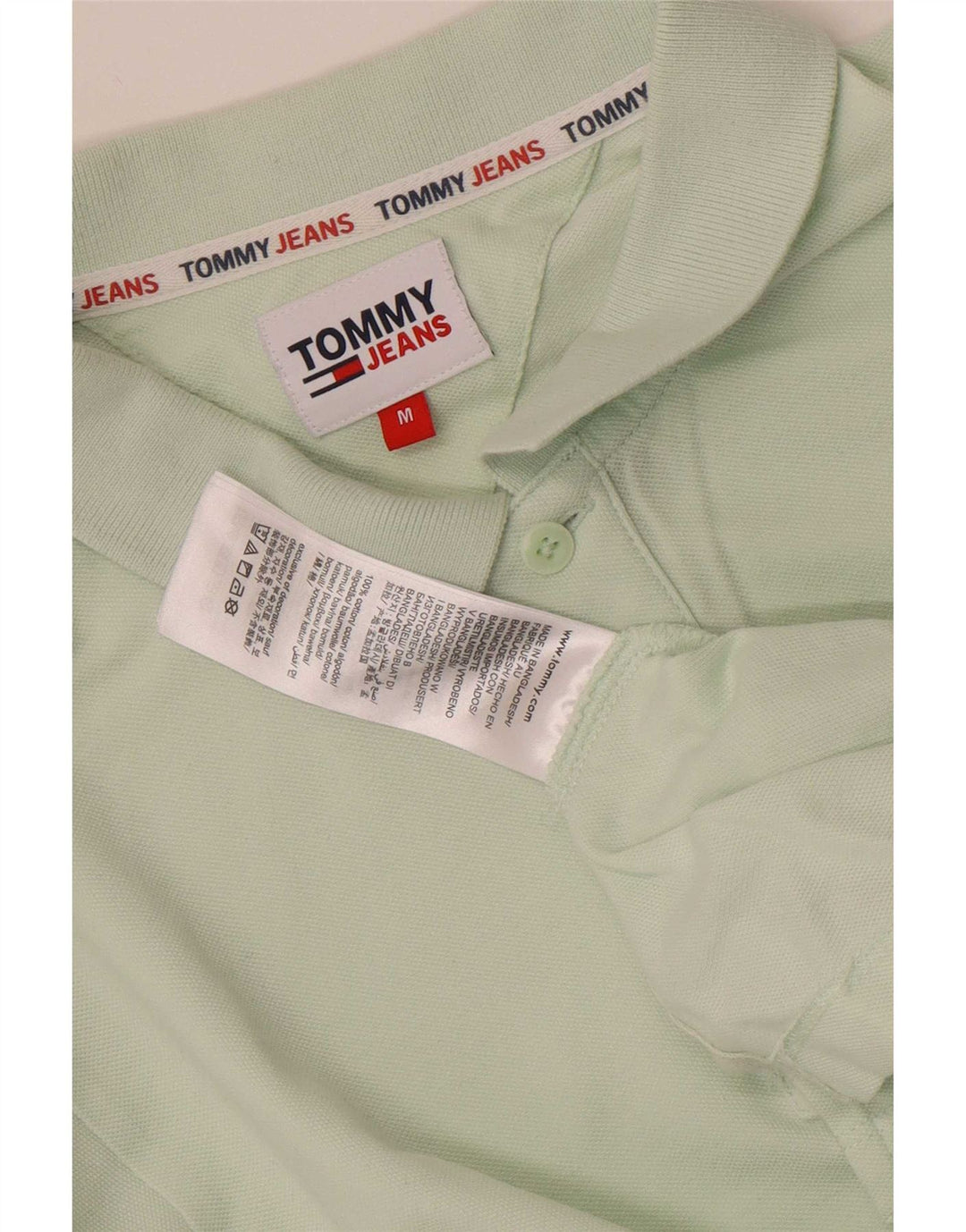 Polo Tommy Hilfiger Hombre Algodón Verde Medio