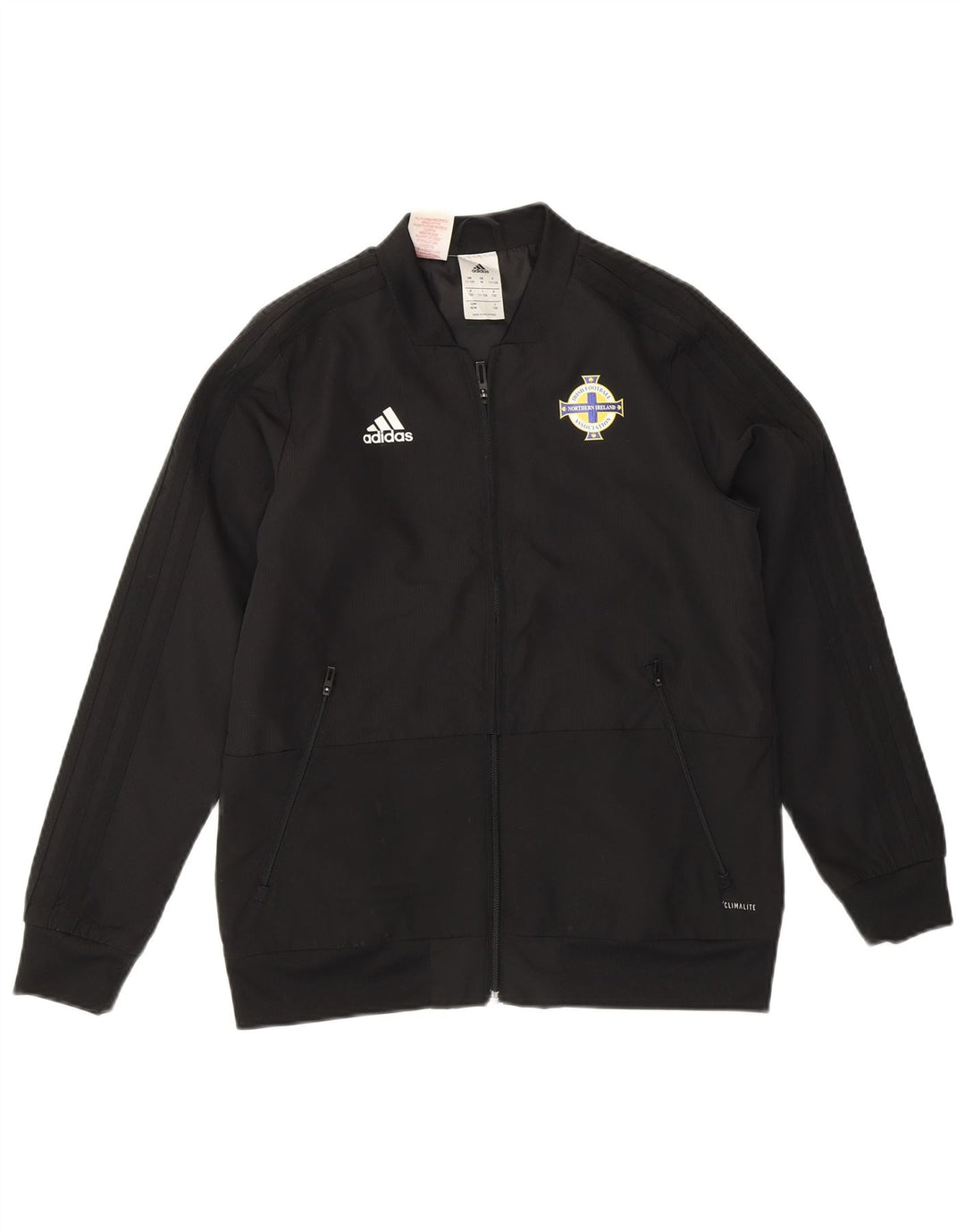 Adidas Chaqueta de chándal para niño 11-12 años Negro Poliéster