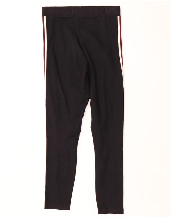 Fila Leggings gráficos para mujer UK 10 Small Black Colourblock Cotton