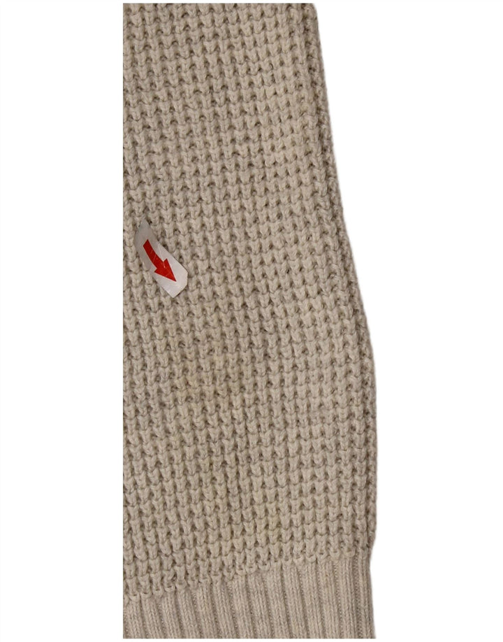 TOMMY HILFIGER Suéter tipo cárdigan para hombre pequeño gris algodón