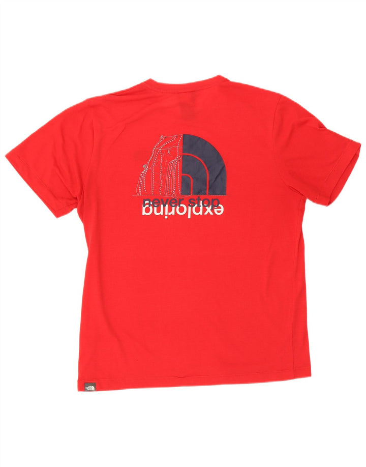 The North Face Hombre Camiseta Gráfica Top Medio Rojo Poliéster