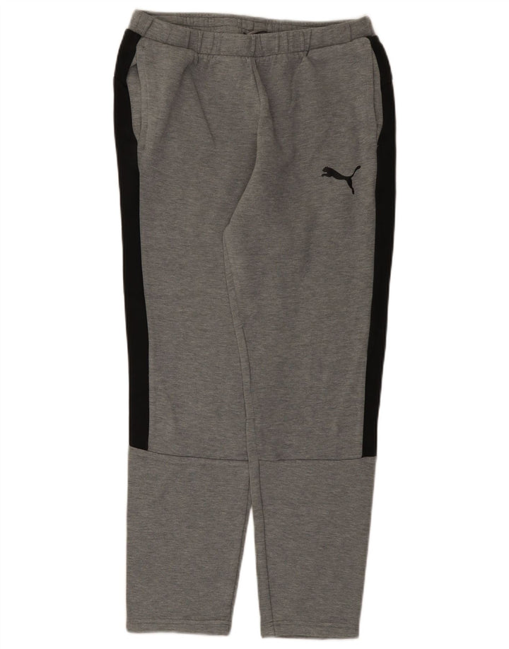 Pantalones De Chándal Puma Gris Medio De Algodón Color Block