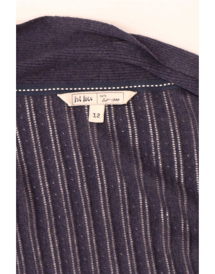 Fat Face - Cárdigan abierto asimétrico para mujer, talla 40, talla M, azul marino