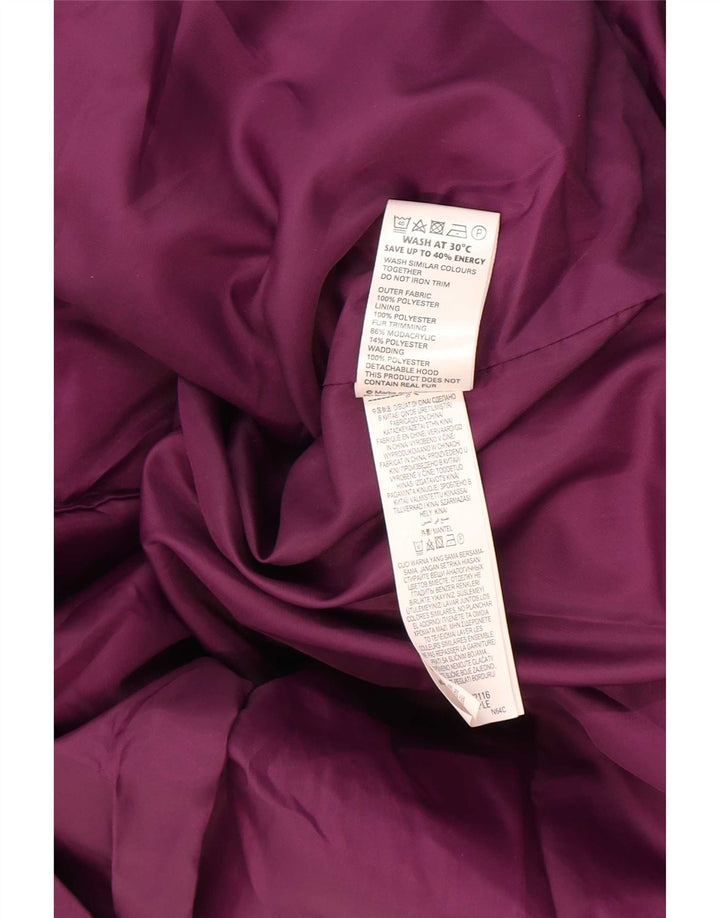 Marks & Spencer Chaqueta cortavientos para mujer UK 46 Grande Poliéster morado