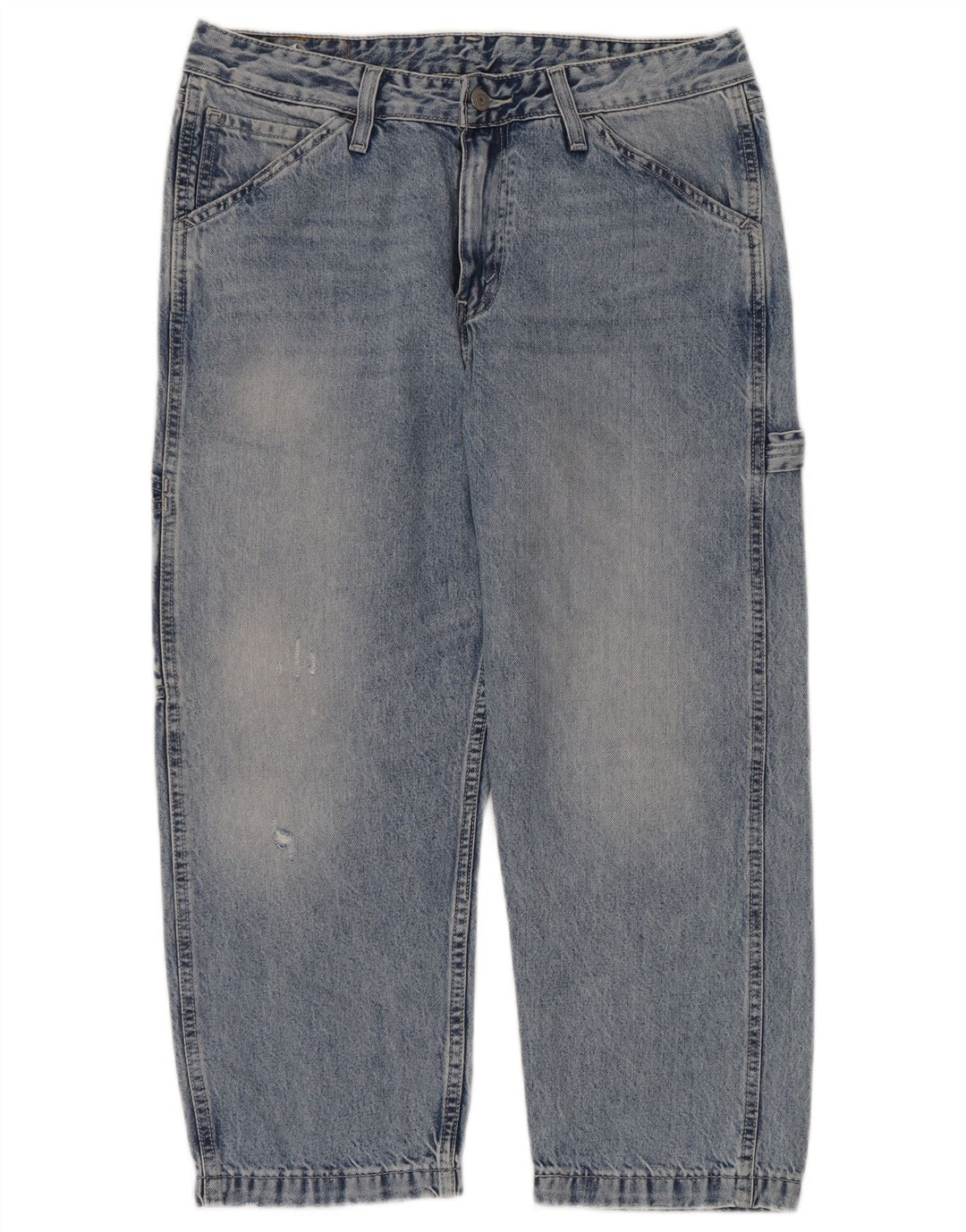 LEVI'S Vaqueros recortados de cintura alta y ajuste holgado Carpenter para hombre W32 L24 Azul